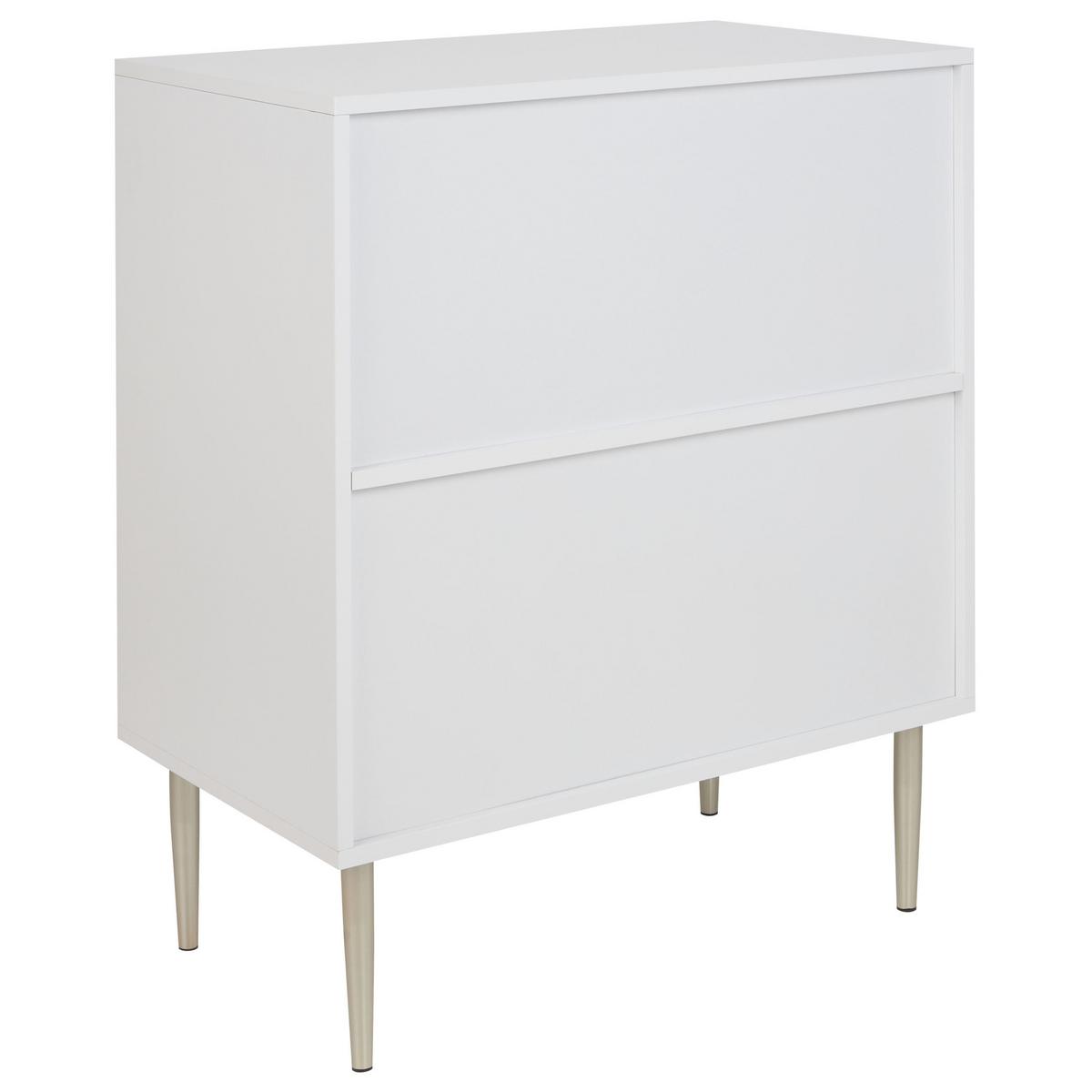SCHRANK Weiß Soho - Weiß, Holzwerkstoff (70/82/40cm) - Beliani