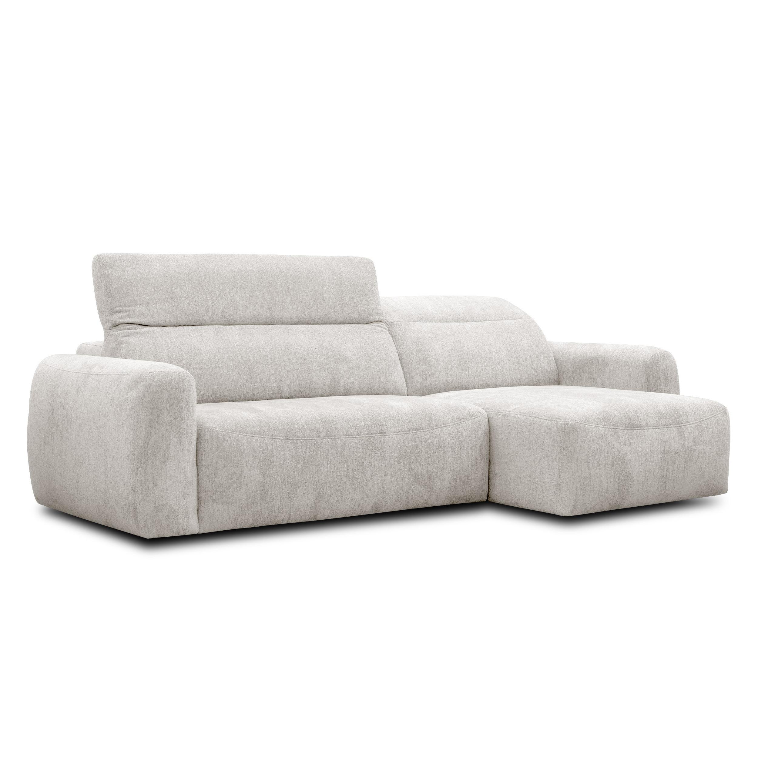 ECKSOFA NERO 4-Sitzer, ecru - Ecru/Schwarz, Holz/Textil (272/81/159cm) - Wozimo