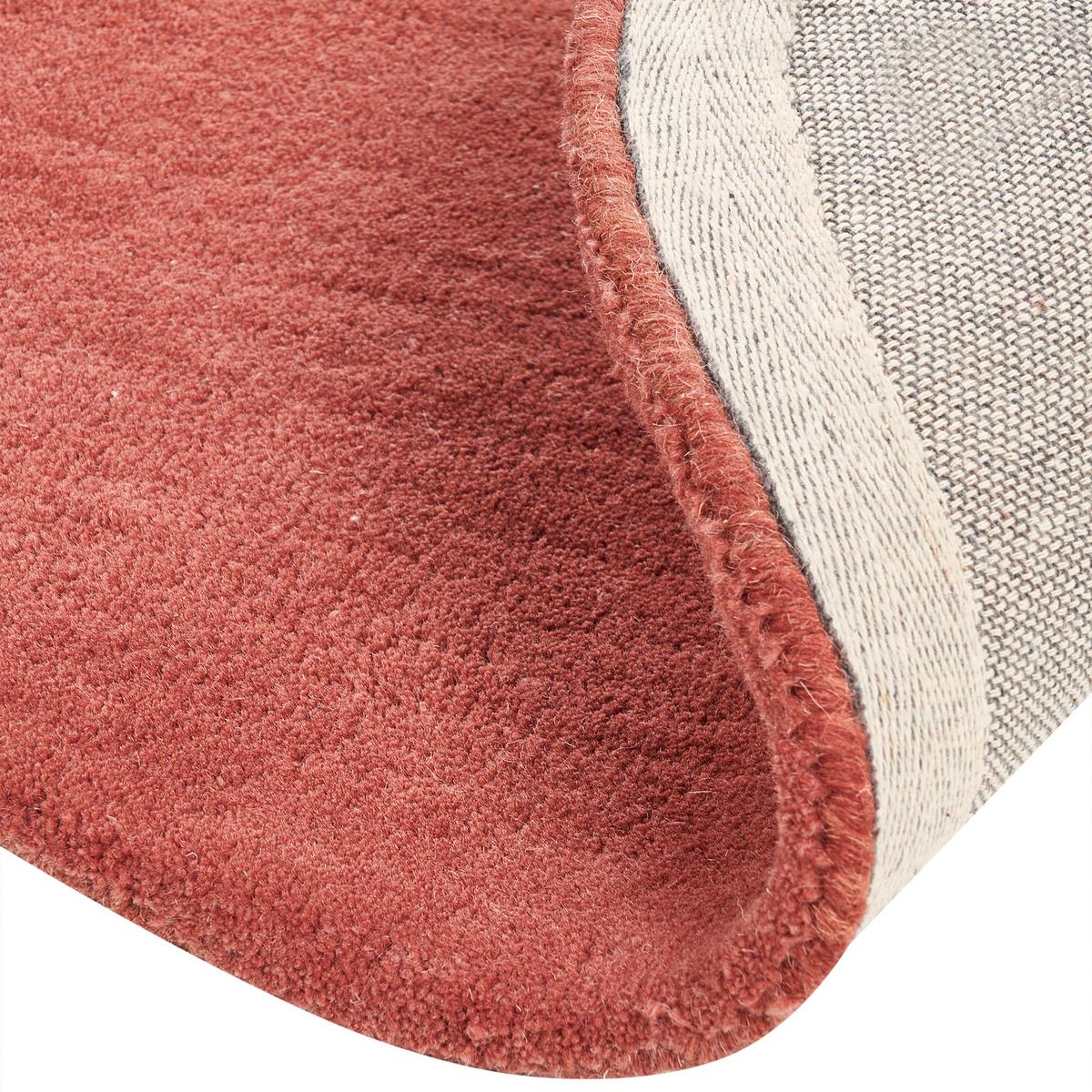 TEPPICH Rot 140 cm Wolle Sinjuwi - Rot, Textil (140/140cm) - Beliani