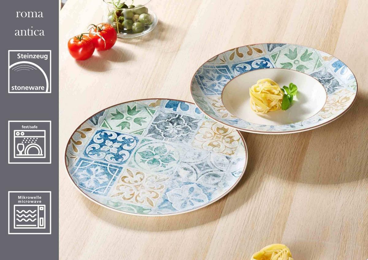 PASTATELLER Roma Antica grün ø 30,5 cm 12er Set - Grün, Keramik (30.5cm) - Ritzenhoff Breker