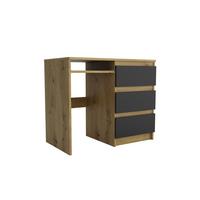 SCHREIBTISCH ANGULO 90x50x76 cm Bürotisch Computertisch, Eiche Artisan - Eiche Artisan, Holzwerkstoff (50/90/76cm) - MASSENO