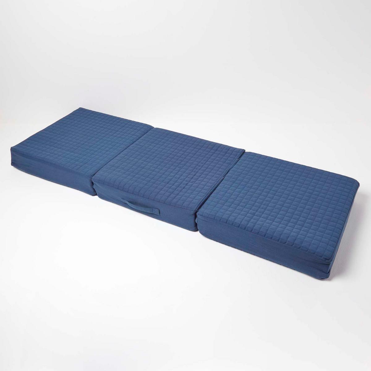 SOFA-AUFLAGE dunkelblau 150/50/10 cm – großes Sitzkissen orthopädisch - Dunkelblau, Textil (150/50/10cm) - Homescapes