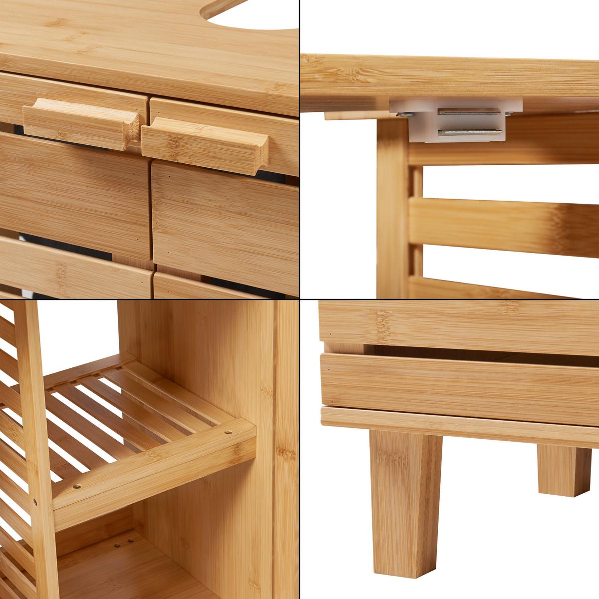WASCHBECKENUNTERSCHRANK Epind - Naturfarben, Holz (66/60/30cm) - [en.casa]