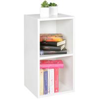 REGAL Melamin 2 Fächer Kompakt CERVINO, Weiß 30x30x60 cm - Weiß, Holz (30/60/30cm) - KADIMA DESIGN