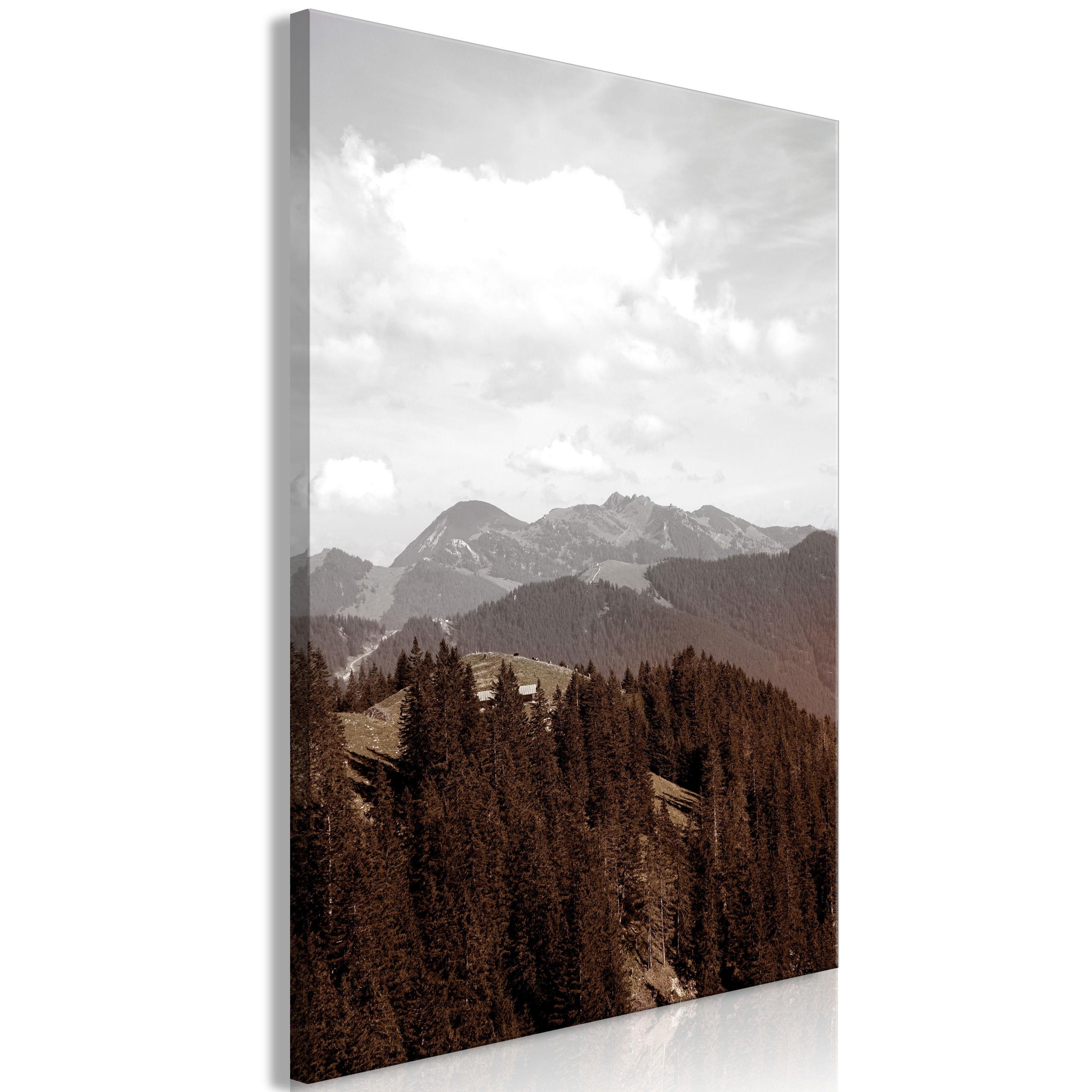 KUNSTDRUCK Schwarz-Weiß 40/60 cm - Schwarz/Braun, Textil (40/60cm) - KUNSTLOFT