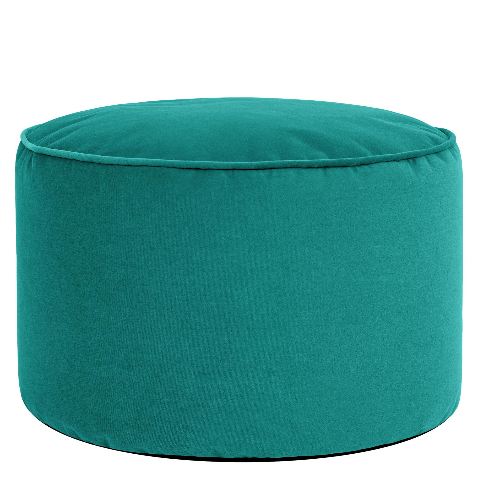 SITZPOUF Rund Milano - Grün, Textil (55/35/55cm) - icon