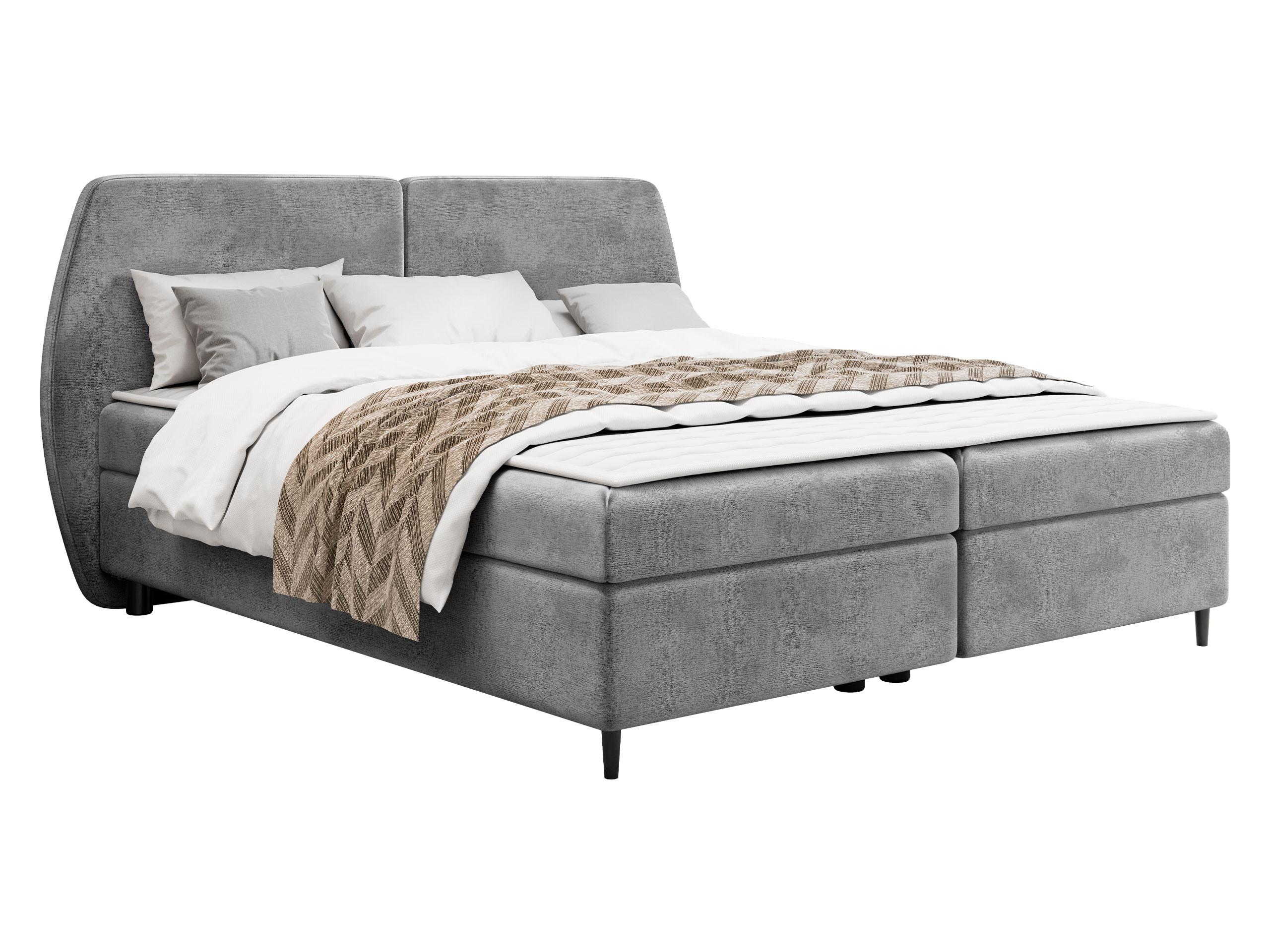 BOXBETT Madryt - H3 - Schwarz/Grau, Holz/Holzwerkstoff (160/200cm) - MIRJAN24