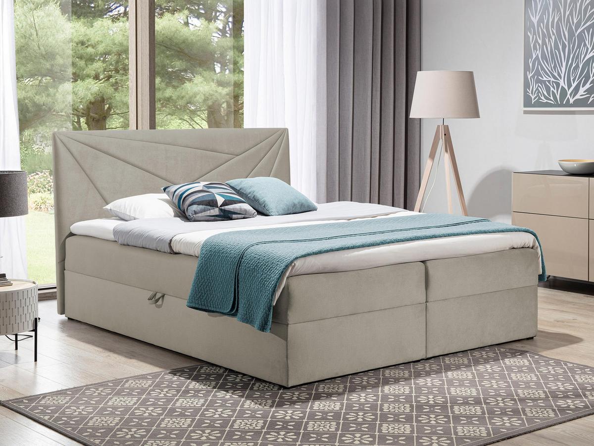 BOXBETT Top 5 - H3 - Beige, Holz (180/200cm) - MIRJAN24