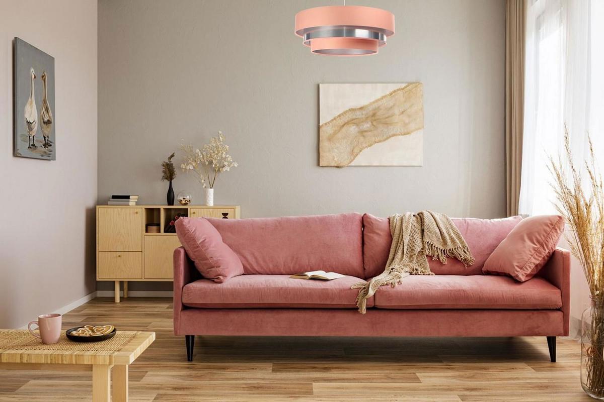 HÄNGELEUCHTE Rosa 60/20 cm - Pink, Kunststoff (60/1/20cm) - ONZENO