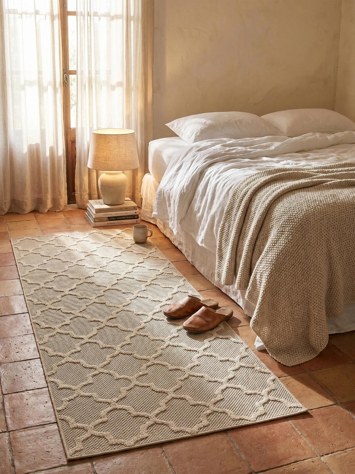 TEPPICH Outdoor IMST in Beige, im Skandi-Stil, 80 x 250 cm - Beige, Textil (80/250cm) - KADIMA DESIGN