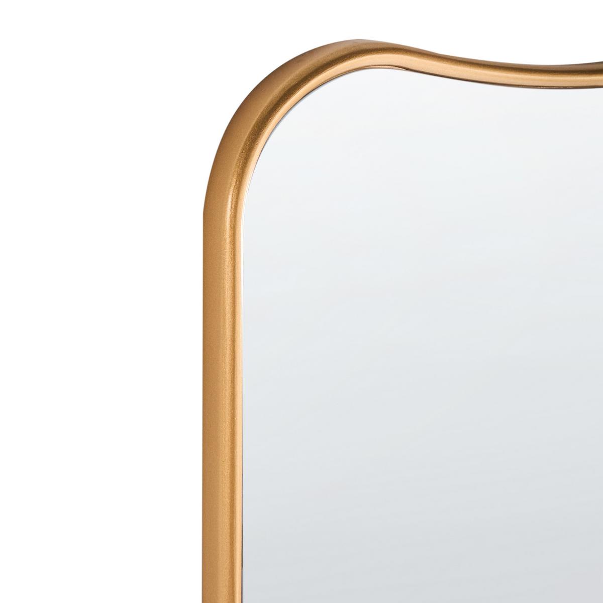 WANDSPIEGEL 50/160 cm Gold Brieuc - Goldfarben, Holzwerkstoff (50/160/2cm) - Beliani