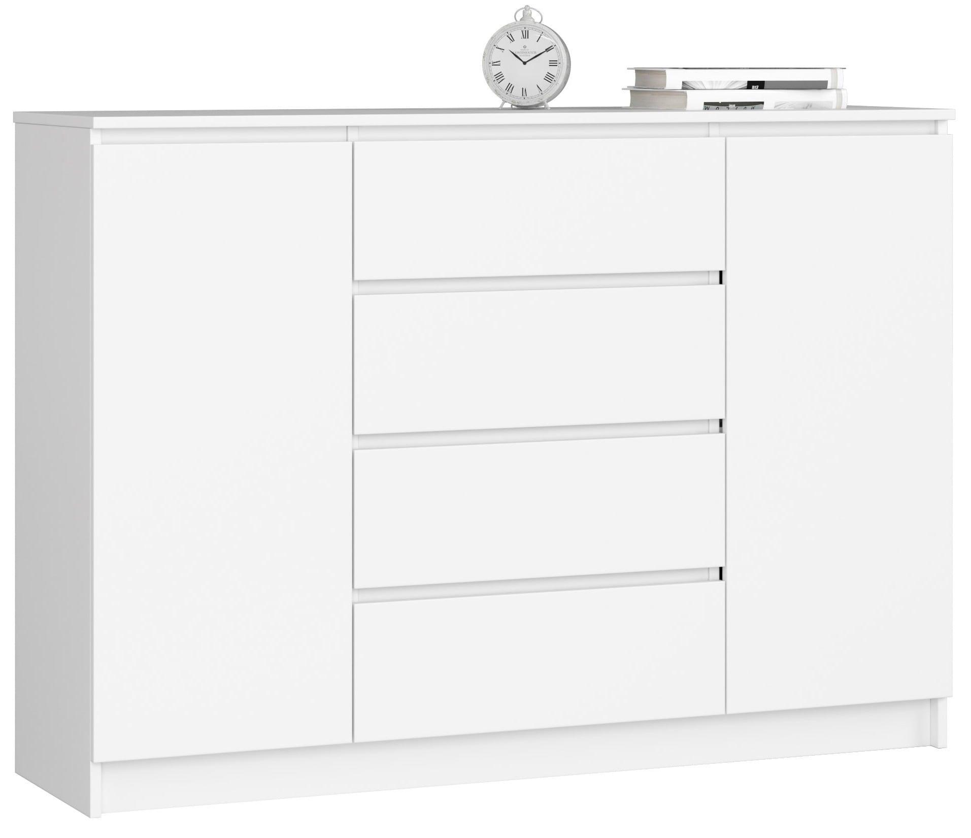 KOMMODE Weiß 99/138/40 - Weiß, Holzwerkstoff (138/99/40cm) - RAUMHIRSCH FURNITURE