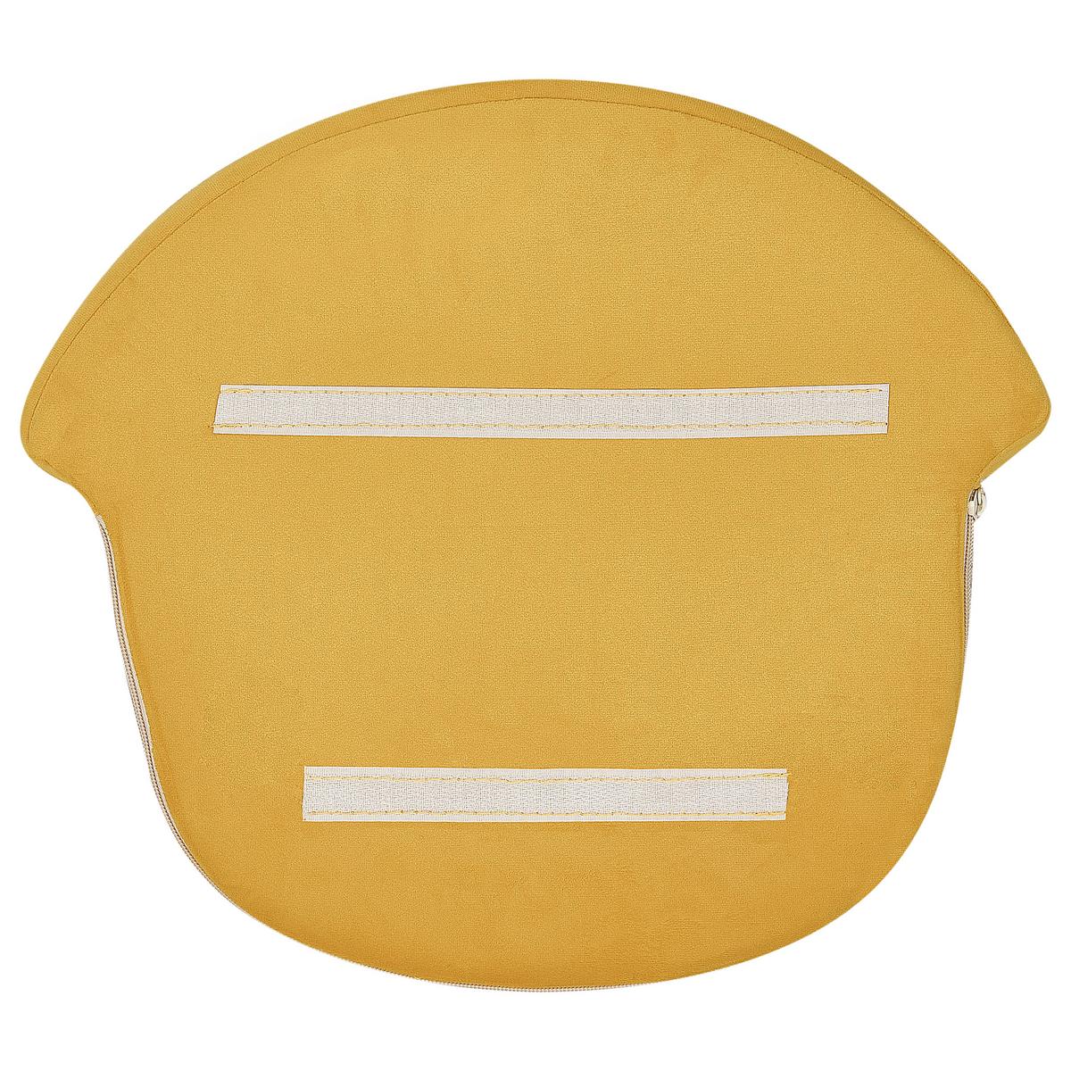 KINDERSESSEL Senfgelb Vega - Gelb/Schwarz, Textil (50/47/44cm) - Beliani
