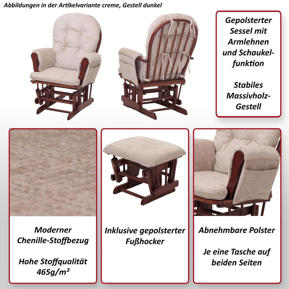 RELAXSESSEL Grau, Weiß - Weiß/Grau, Textil (75/100/71cm) - MCW
