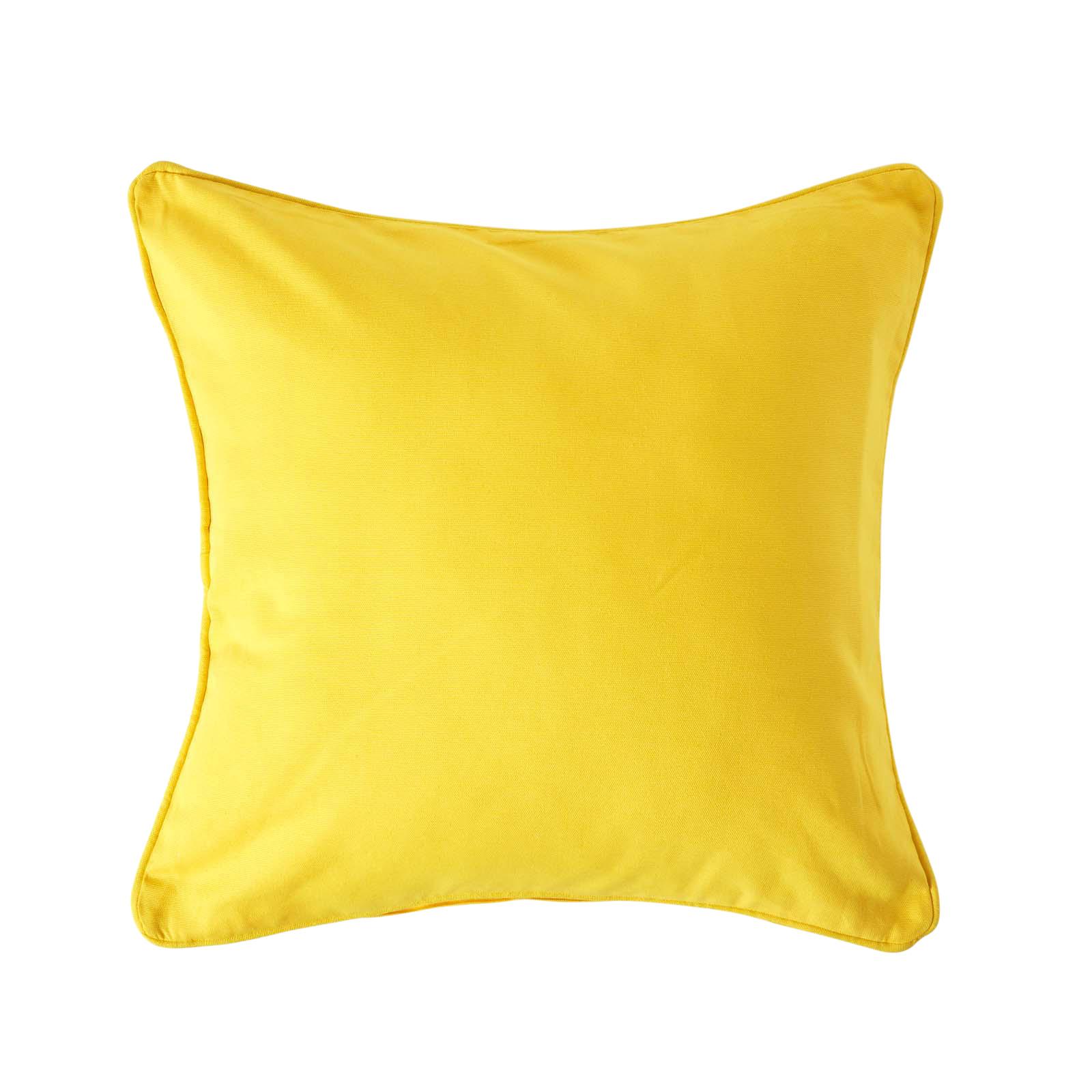 KISSENHÜLLE gelb 45/45 cm, 100% Baumwolle - Gelb, Textil (45/45cm) - Homescapes