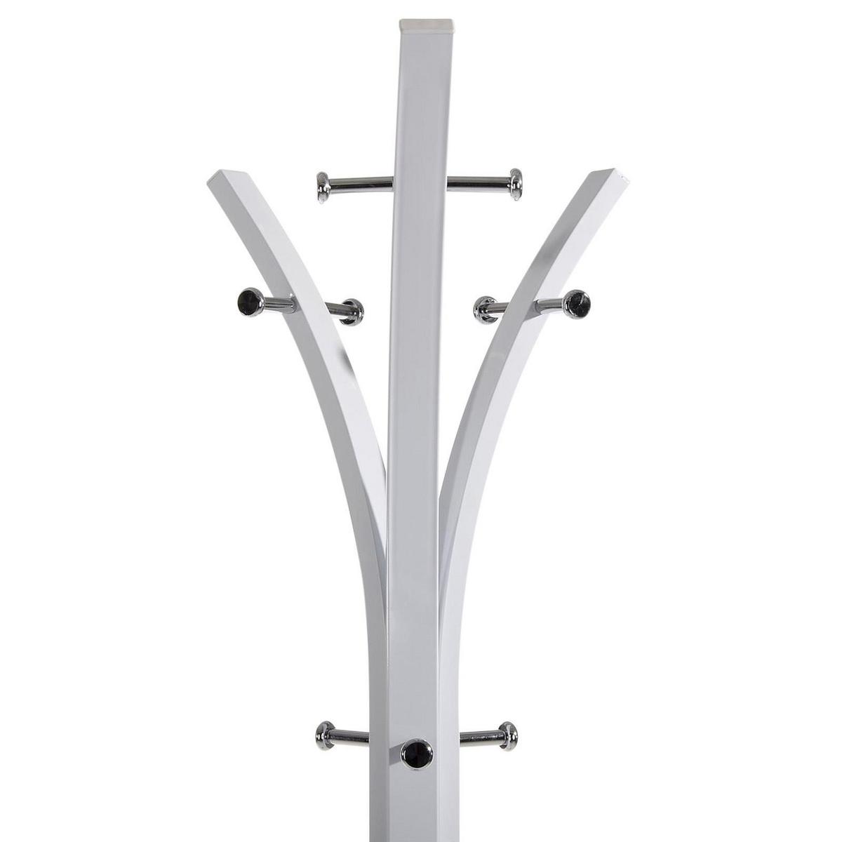 GARDEROBENSTÄNDER DENIS weiß - Weiß, Metall (35/183/35cm) - IDIMEX