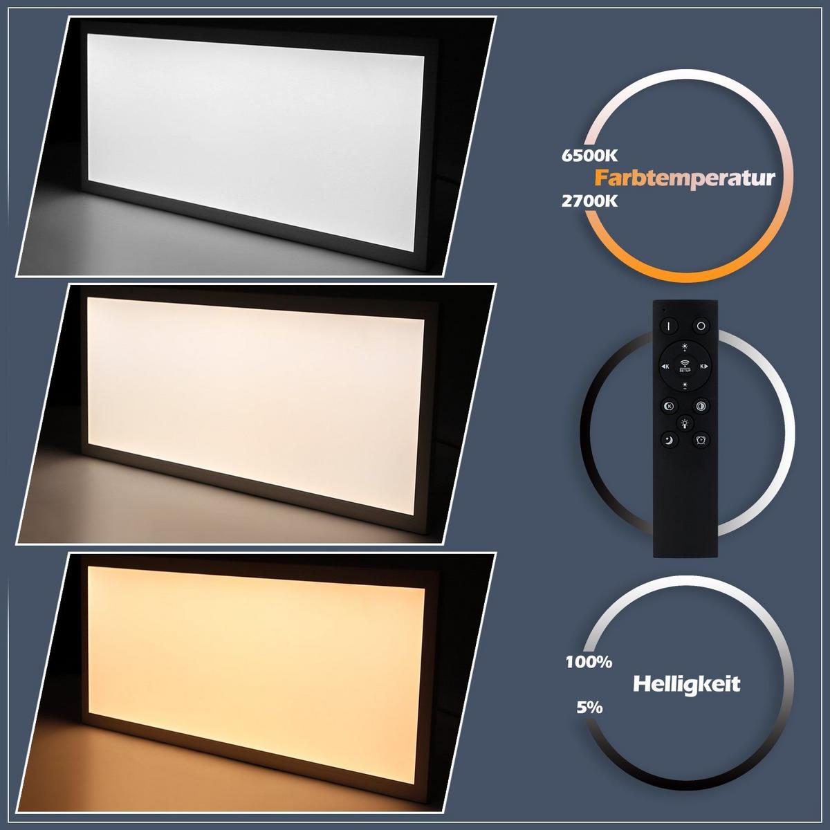 LED DECKENLEUCHTE Flores 80/30/1 - Weiß, Metall (80/30/1cm) - Nettlife