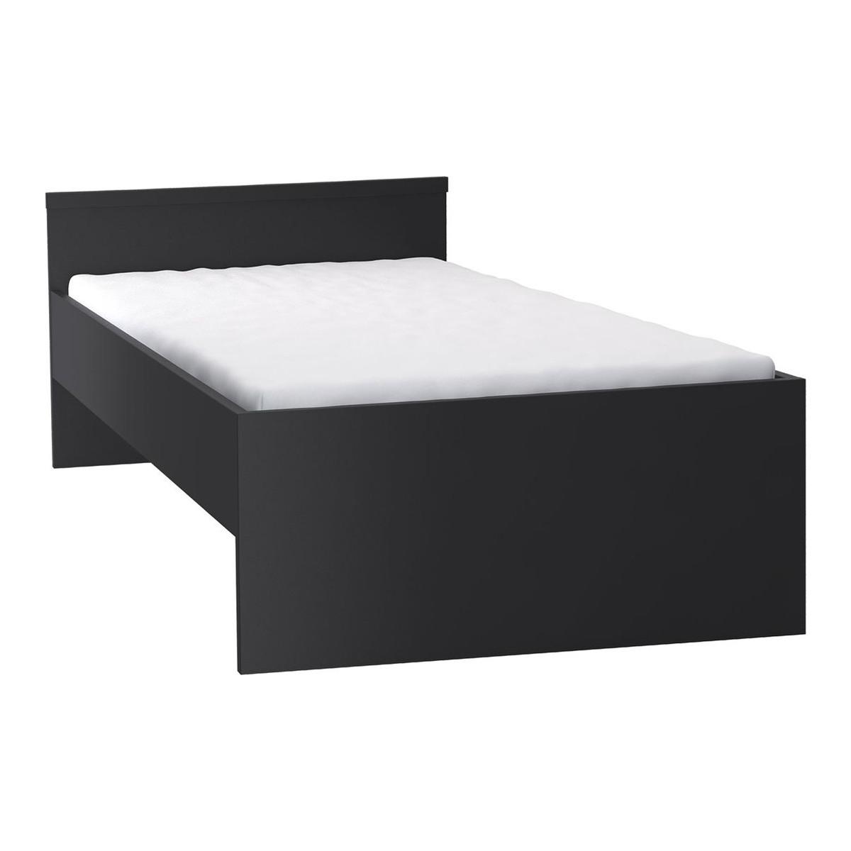 BETT 90/200 Schwarz - Schwarz, Holzwerkstoff (90/200cm) - Petits-meubles