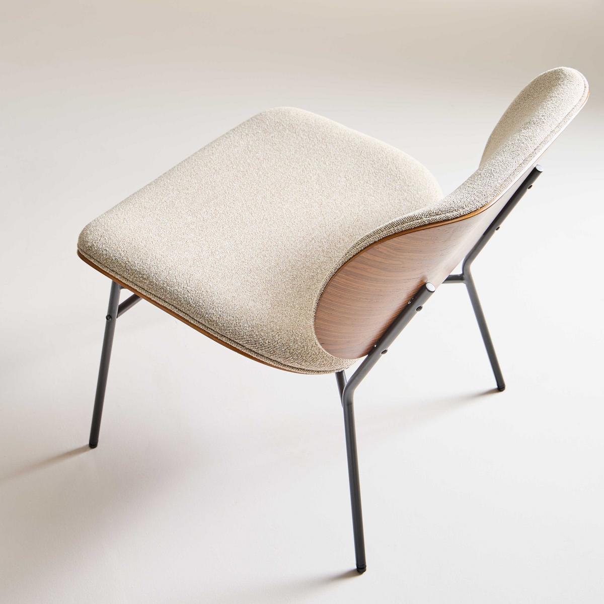 POLSTERSTUHL aus naturfarbenem stoff serge 62/65/68 cm - Braun, Holzwerkstoff (65/68/62cm) - Signature