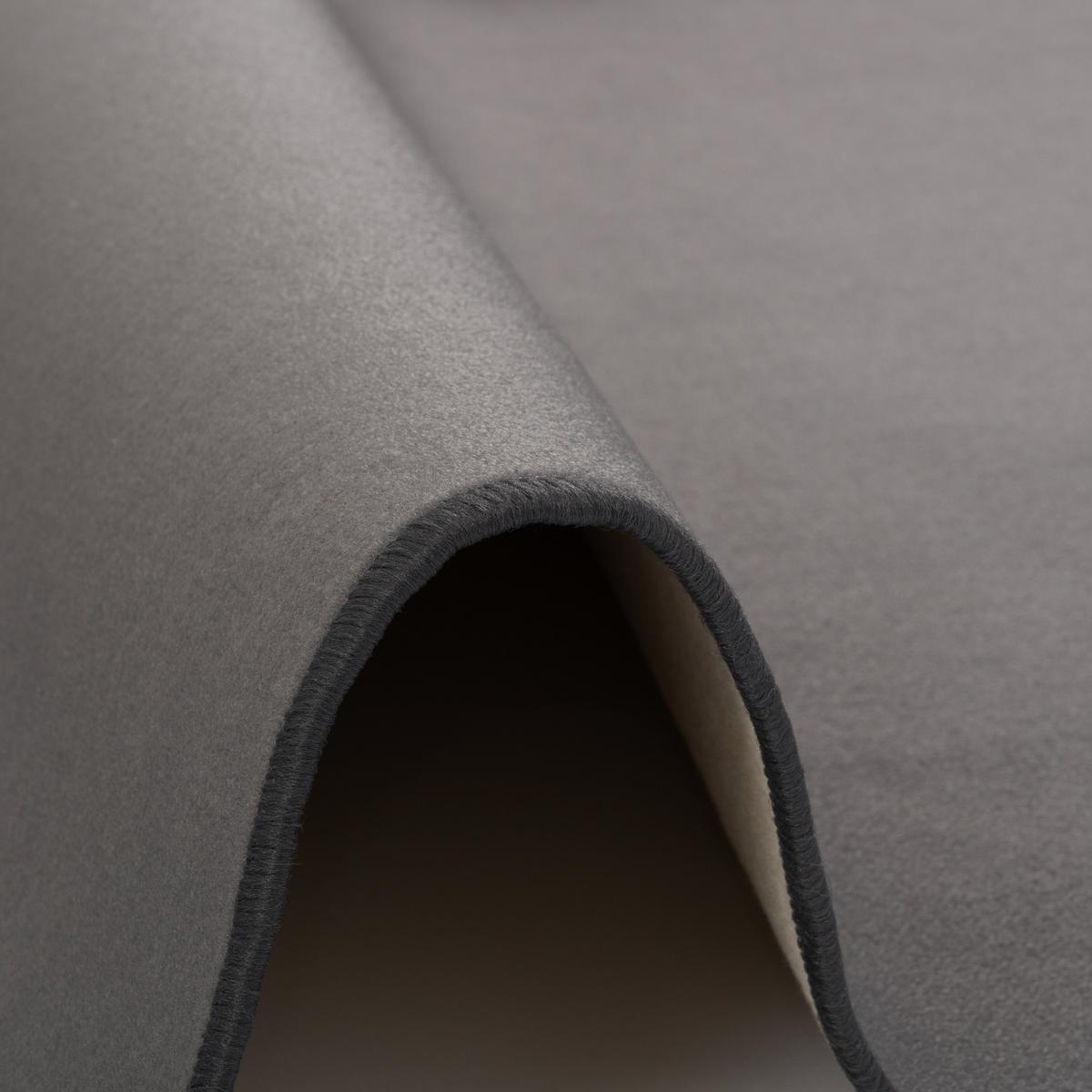BASIC VELOURS TEPPICH CARLA RUND - Anthrazit, Textil (100/100cm) - Snapstyle
