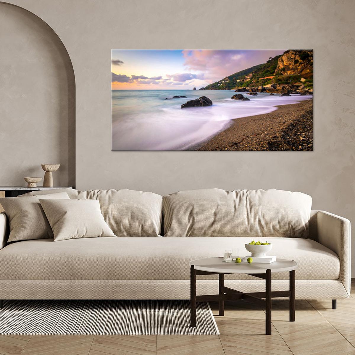 LEINWANDBILD Landschaften 120x60cm - Multicolor, Textil (120/60cm) - Feeby