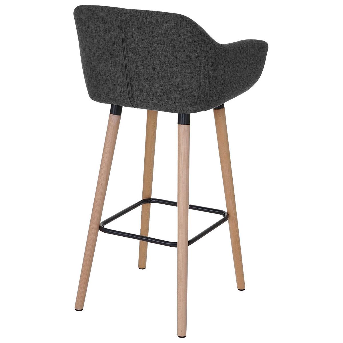 BARHOCKER Anthrazit 2er-Set - Anthrazit, Textil (53/99/45cm) - MCW