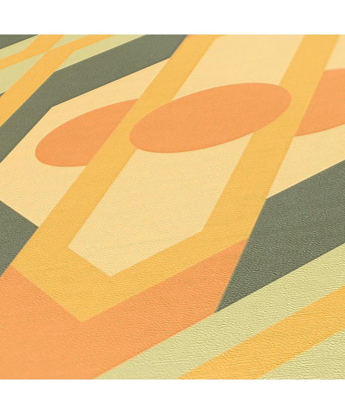 VLIESTAPETE Grün 53/850 cm - Gelb, Textil (53/1cm) - KUNSTLOFT