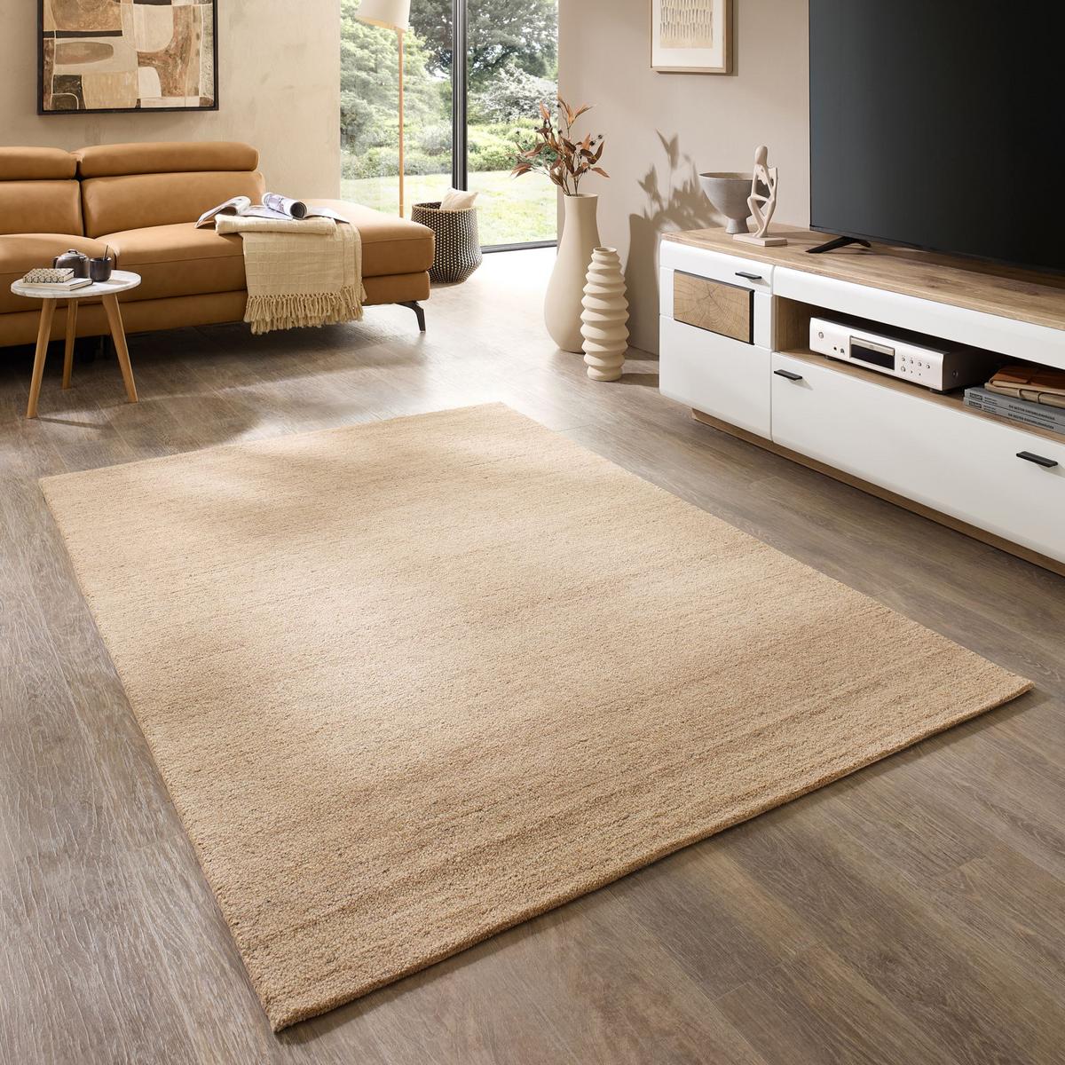 TUFTTEPPICH Natur Loop 140x200 cm - Sandfarben, Textil (140/200cm) - Natur Pur