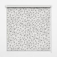 INNENROLLO - Fensterrollo - Rollo - 100x100 cm - Verbundene Punkte - Schwarz, Kunststoff (100/100/0.5cm) - TULUP