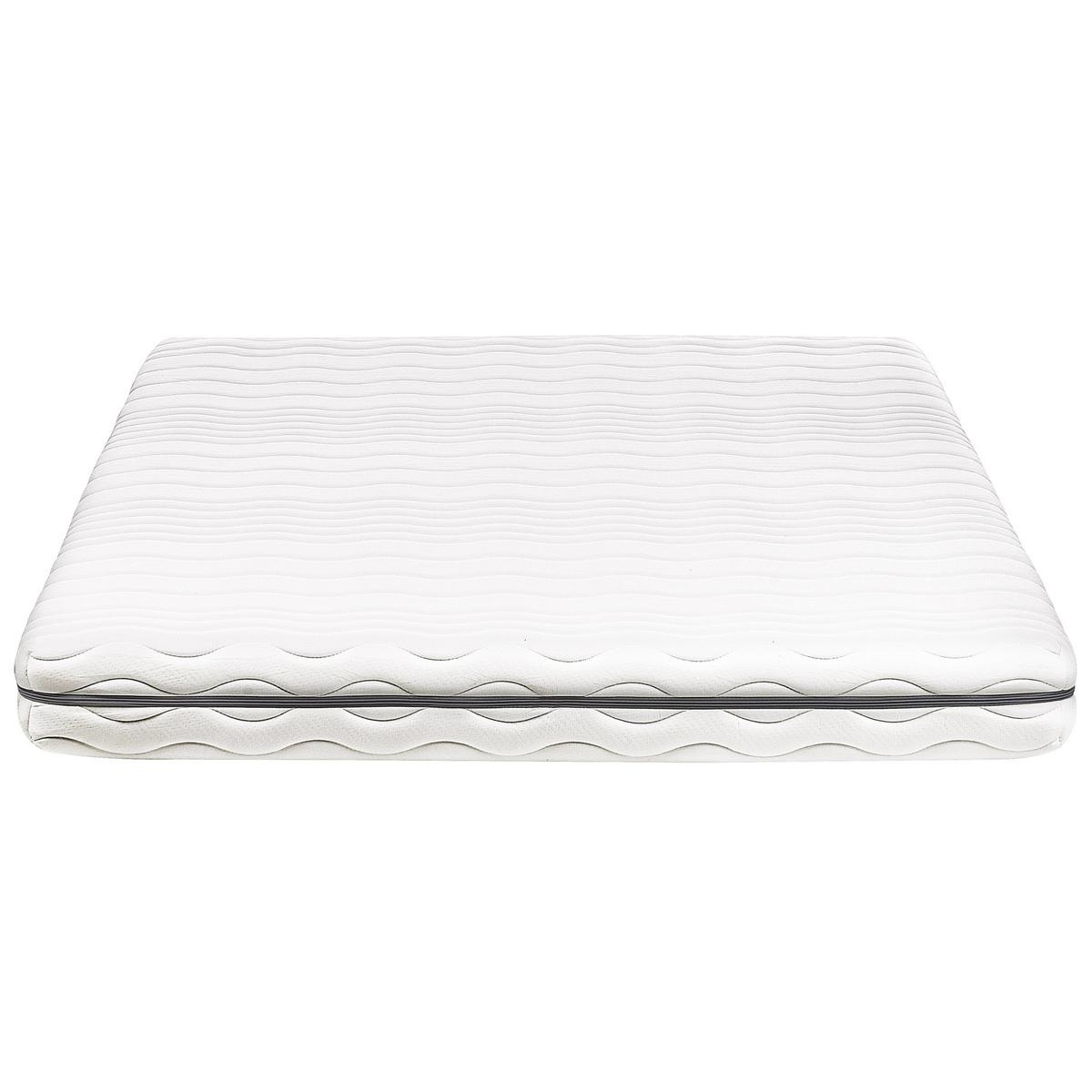 MEMORY-SCHAUMMATRATZE H2/3 Mittel 140/200 cm Serenity - Weiß, Textil (140/200cm) - Beliani