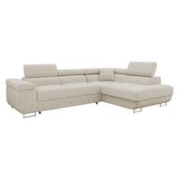 ECKSOFA Torezio Cord, Seite: Rechts - Beige, Holz/Textil (203/274cm) - MIRJAN24