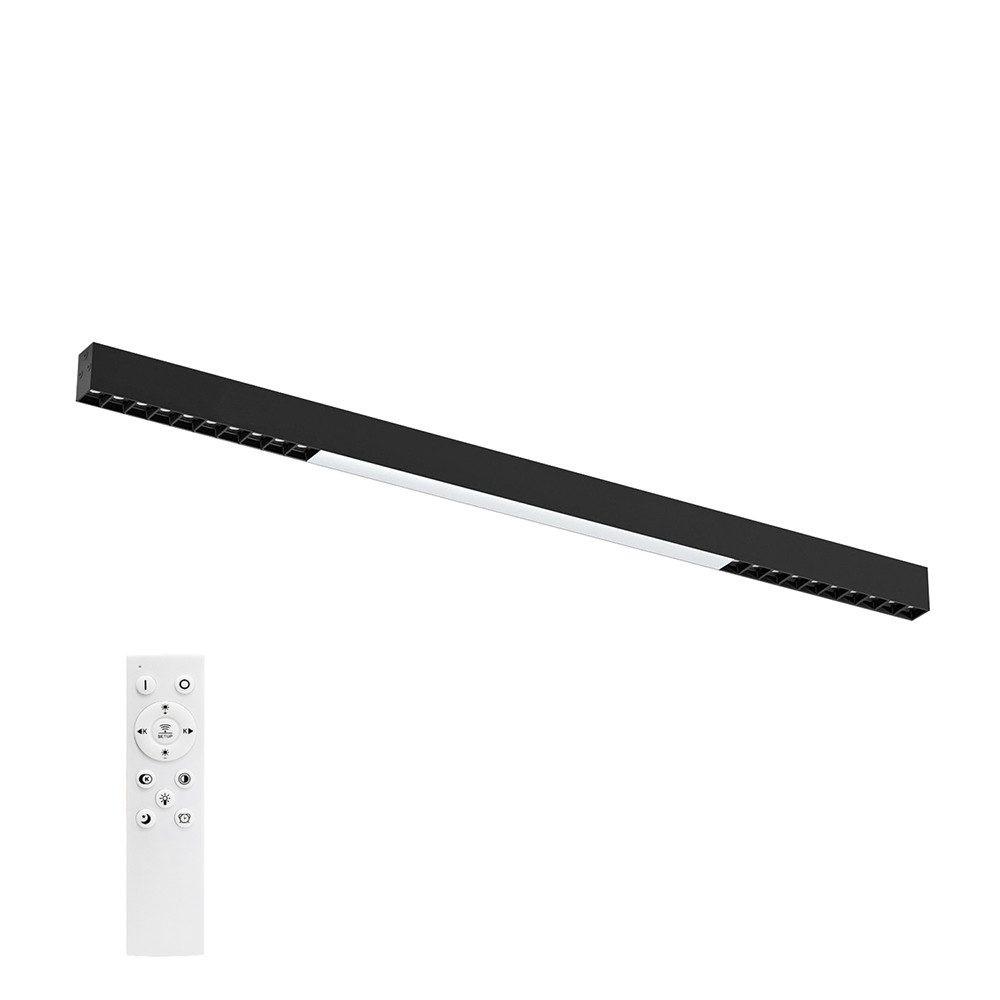 LED-DECKENLEUCHTE Ritter 107/4/6 cm - Schwarz, Metall (106.5/5.2/3.3cm) - ZMH