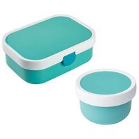 OBST- UND BENTOBOX Campus türkis 300 & 750 ml - Türkis, Kunststoff (2/2/2cm) - Mepal