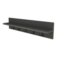 WANDGARDEROBE Hammarö - Anthrazit, Holzwerkstoff (80/18/13cm) - [en.casa]