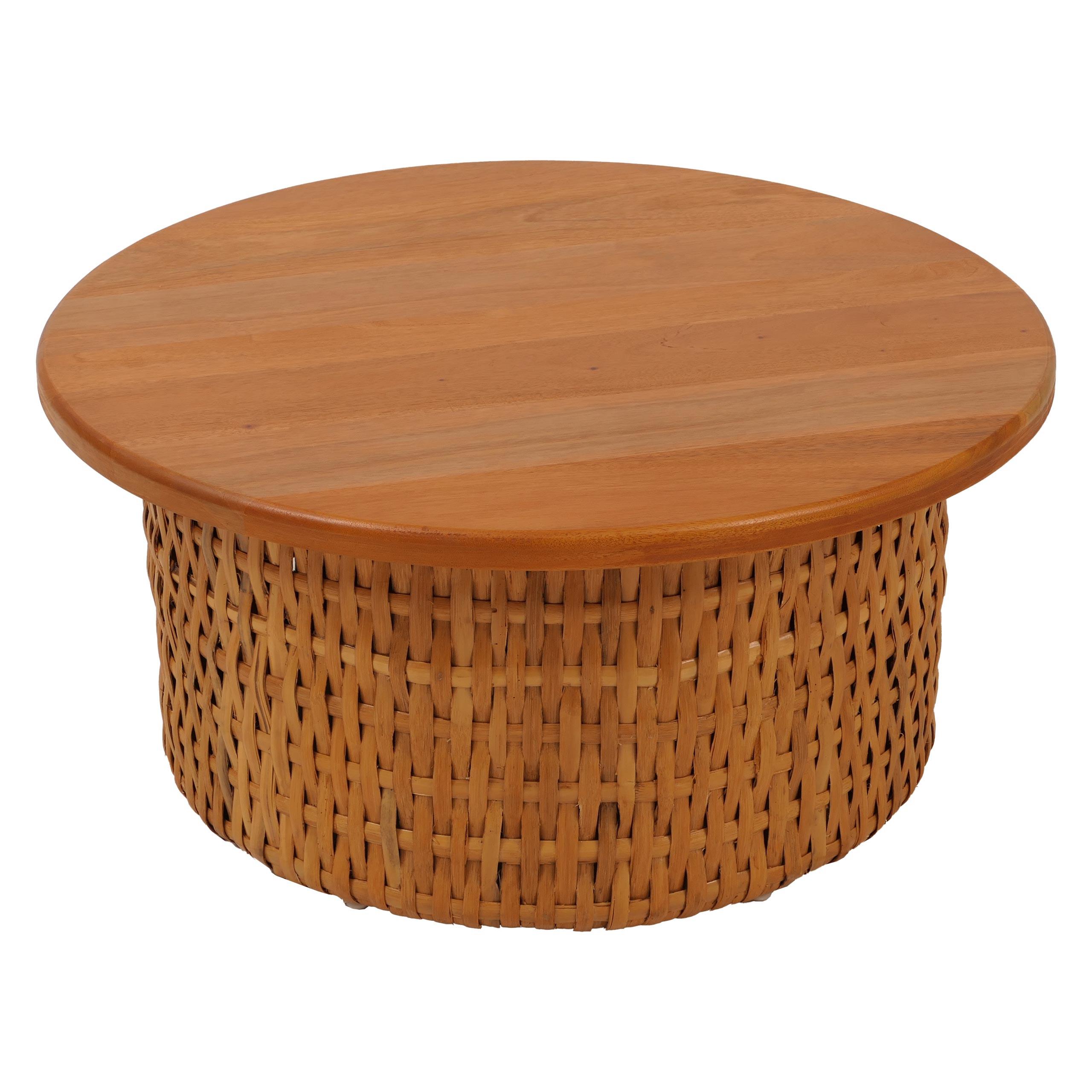 COUCHTISCH rund Braun - Braun, Holz (75/75/36cm) - MCW