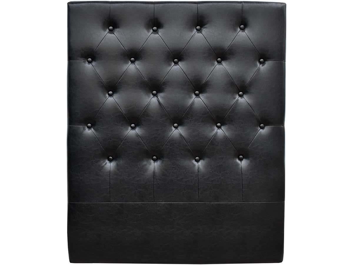 KOPFTEIL UND LATTENROSTSCHUTZ déco Schwarz - Schwarz, Kunststoff (8.5/120/99cm) - Habitat Garten