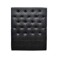 KOPFTEIL UND LATTENROSTSCHUTZ déco Schwarz - Schwarz, Kunststoff (8.5/120/99cm) - Habitat Garten