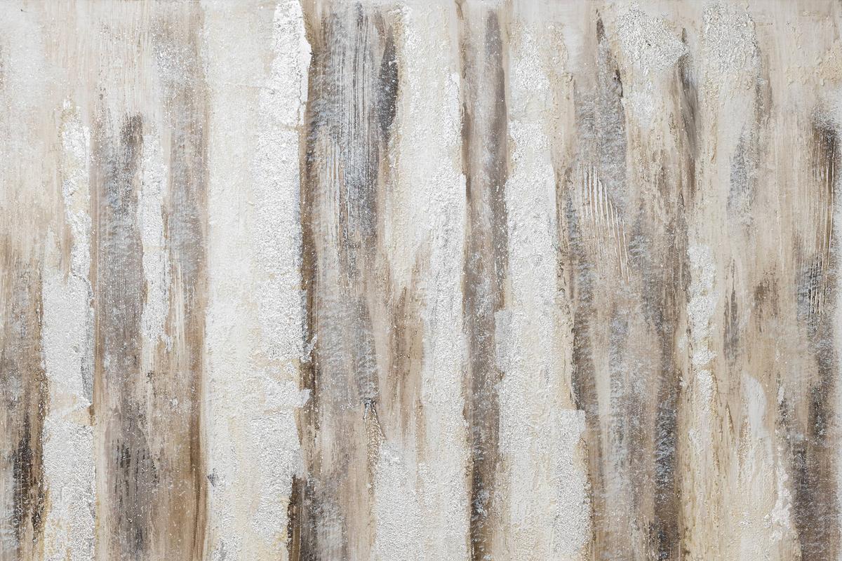 ACRYLBILD HANDGEMALT 120/80 cm - Schwarz, Holz/Textil (120/80cm) - KUNSTLOFT