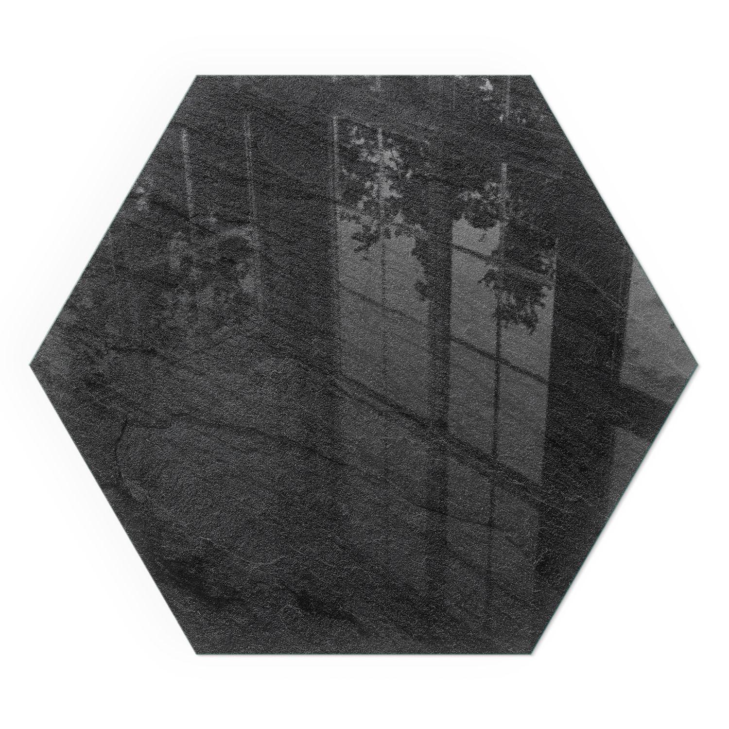 GLASPLATTE für Kamin h40 cm - Schwarz, Glas (40/40/0.4cm) - TULUP