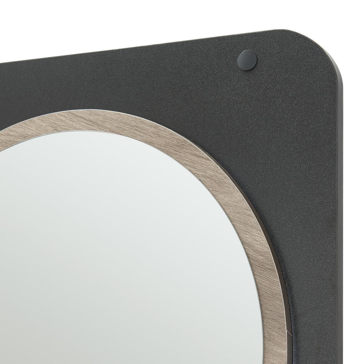 GARDEROBENPANEEL Helsinge - Schwarz/Naturfarben, Holzwerkstoff/Metall (59.5/140/16cm) - [en.casa]
