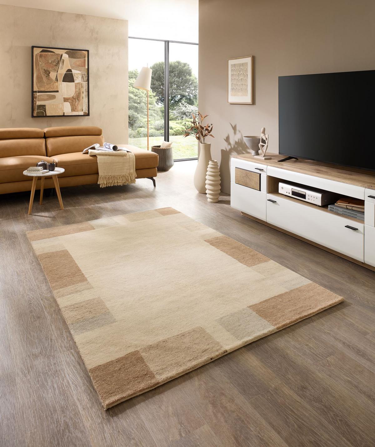 WOLLTEPPICH Terra 120x180 cm - Beige, Textil (120/180cm) - Natur Pur