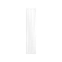 BADHEIZKÖRPER Stella 370x1800 mm Weiß mit Mittelanschluss - Weiß, Metall (37/180/5cm) - LuxeBath