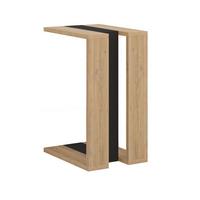 BEISTELLTISCH H57 cm - Macha - Eiche Bianco, Holzwerkstoff (35.5/40/57cm) - Calicosy