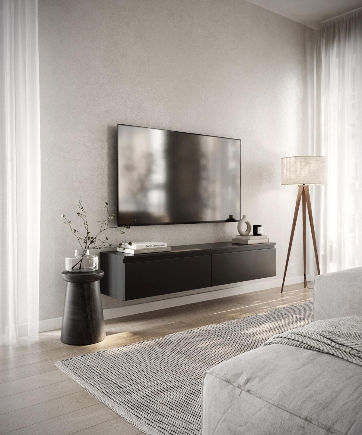 TV-LOWBOARD Bemmi Schwarz 150 cm - Schwarz, Holzwerkstoff (150/28.4/31.8cm) - Selsey