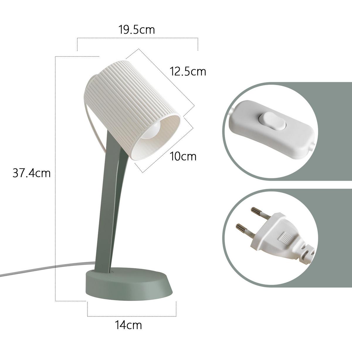 TISCHLEUCHTE Nauman (2er-Set) - Grün, Kunststoff (37.4/14/19.5cm) - Nettlife
