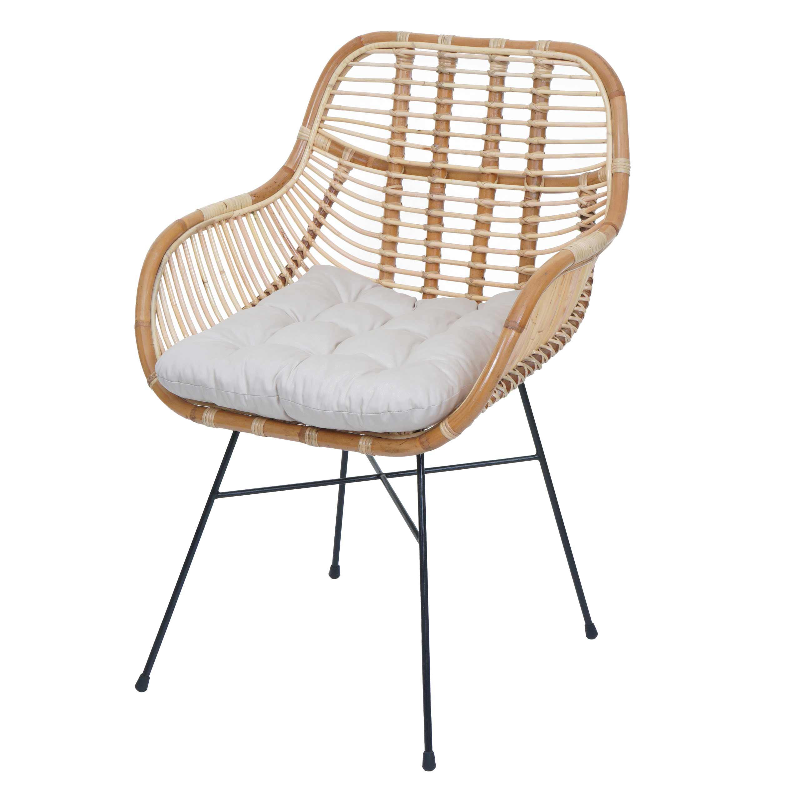 ESSZIMMERSTUHL Braun, Cremeweiß - Creme/Braun, Holz (66/93/58cm) - MCW