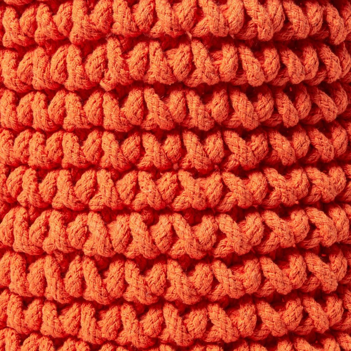 AUFBEWAHRUNGSKORB Baumwolle 42/37 cm - Orange, Textil (42/42/37cm) - Homescapes