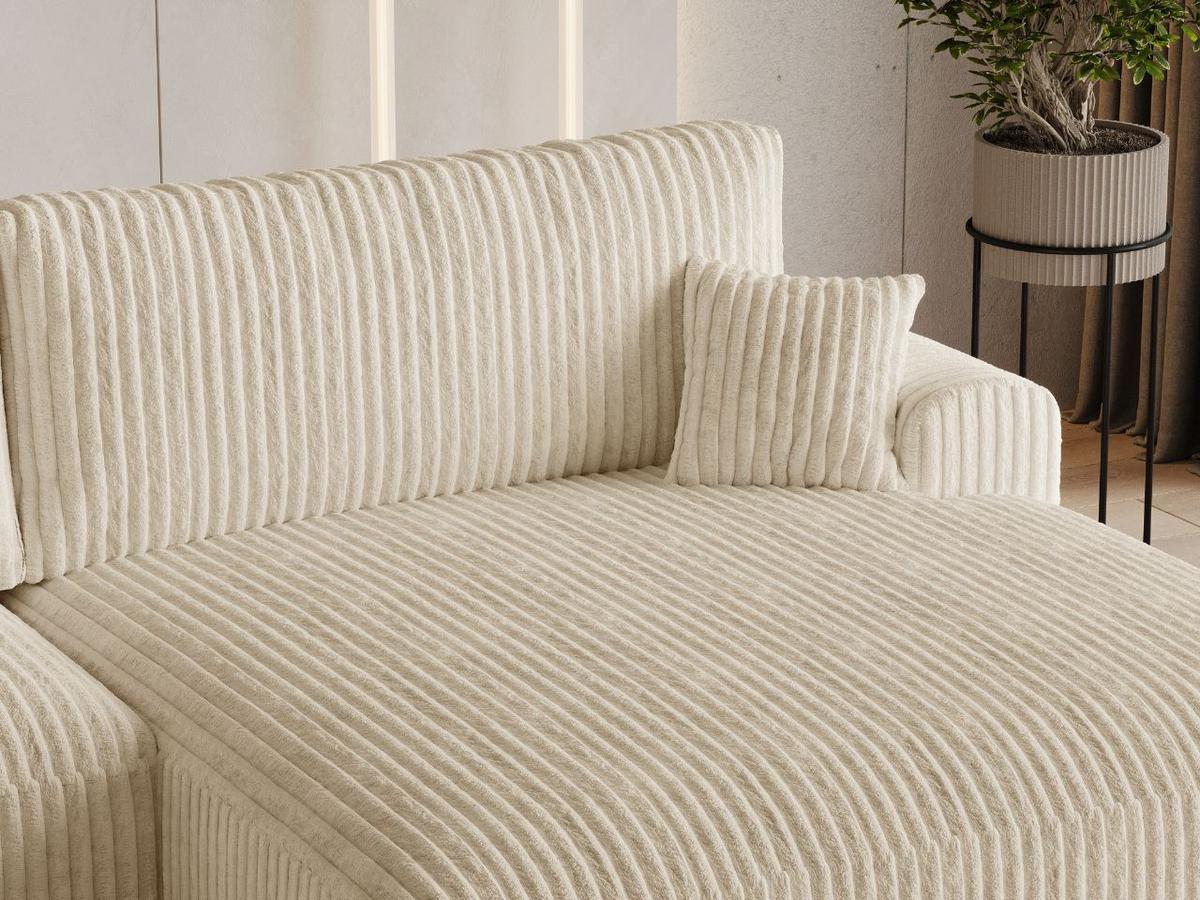 ECKSOFA Serene Beige Links - Beige, Holz/Textil (259/145cm) - Graingold