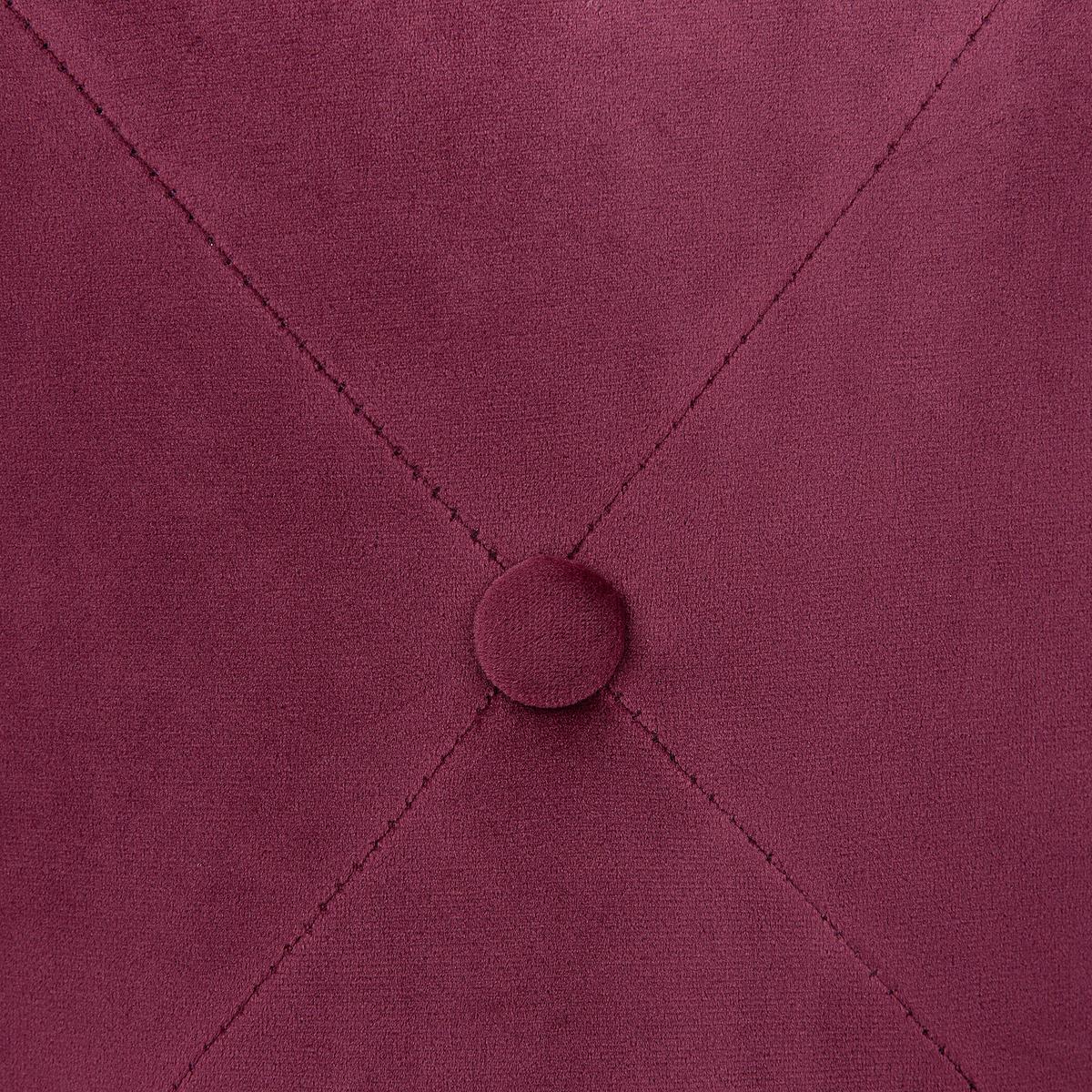POUF Corolla 40/40/40 cm - Rot, Textil (40/40/40cm) - Beliani