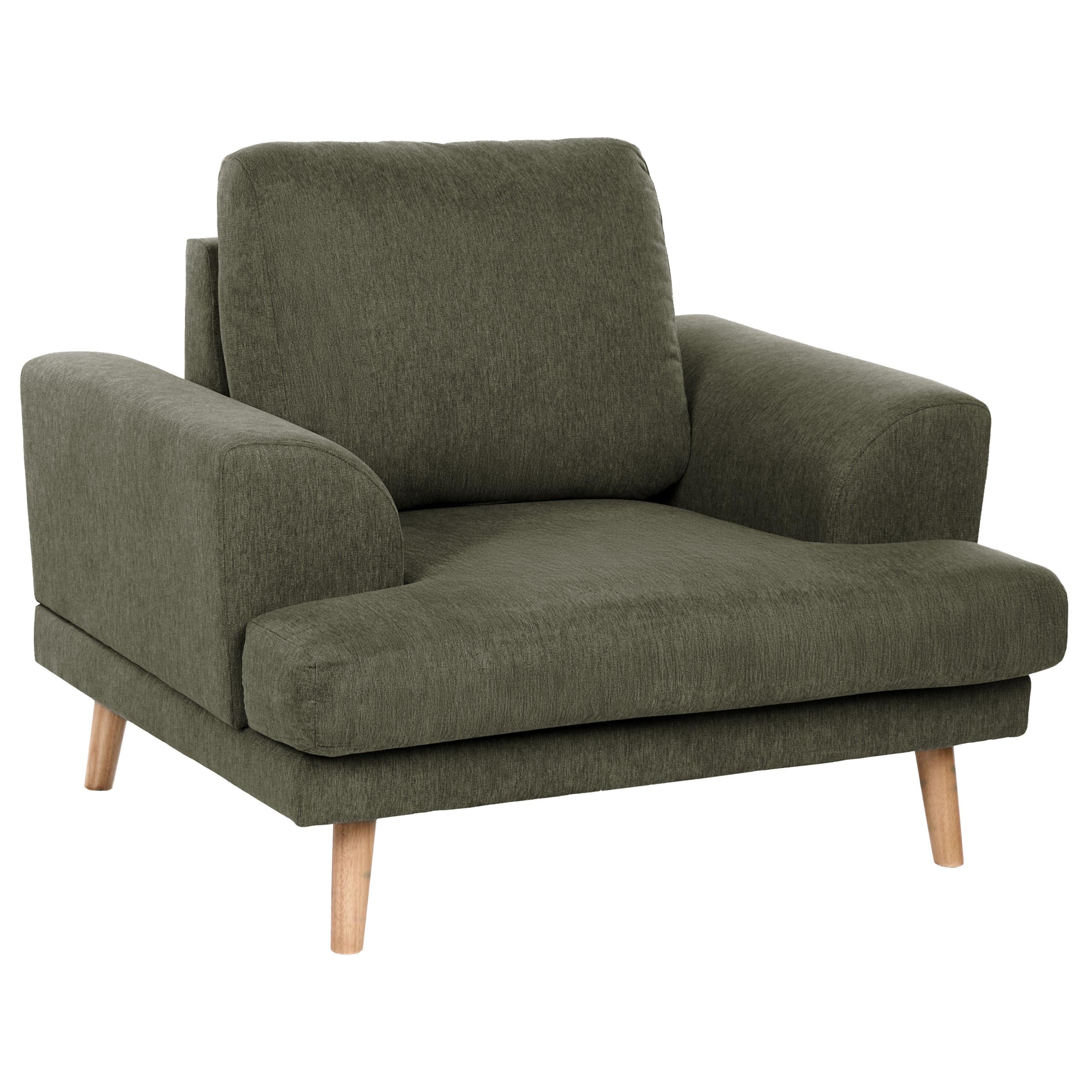 SESSEL Stoff Grün Kildal - Grün, Textil (114/90/96cm) - Beliani